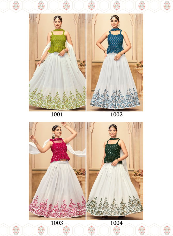 Banwery Indian Women 1001 To 1004 Embroidery Designer Lehenga Wholesale Online
